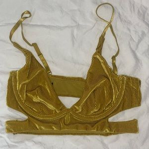 Urban outfitters chartreuse bra